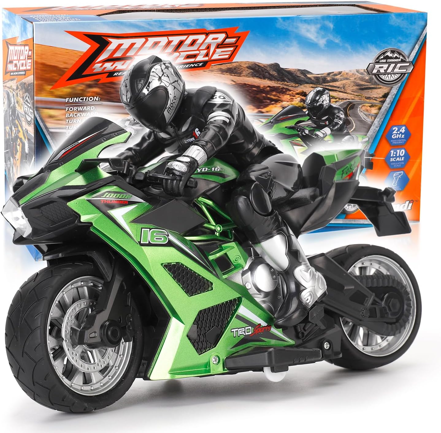2.4G RC Remote Control Stunt Motorcycle for Epic Racing Fun