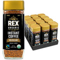 Rex Coffee Organic Fairtrade Instant Coffee 3.53 oz Jar (Pack of 12)