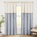 ASPMIZ Cotton Linen Farmhouse Curtains for Modern Living Room