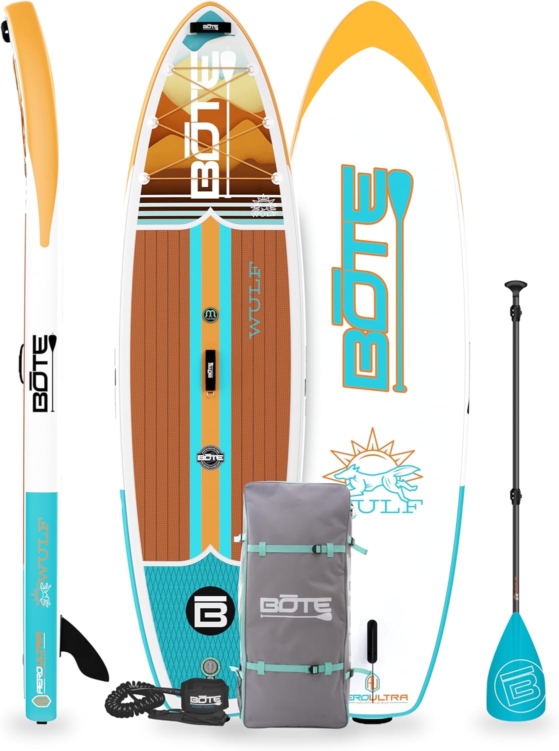 WULF Aero Inflatable Paddle Board Kit with Adjustable Paddle