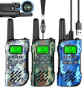 Walkie Talkies for Kids Rechargeable 3-Pack - Long Battery Life