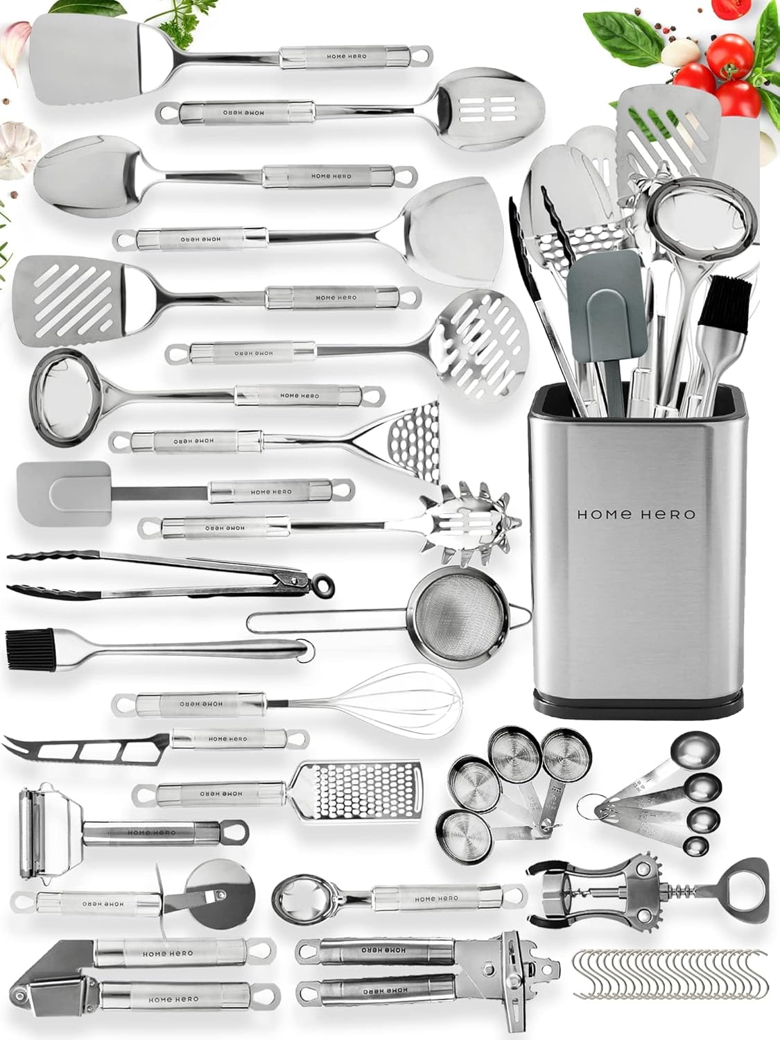 Home Hero 54-Piece Stainless Steel Kitchen Utensils Set Review