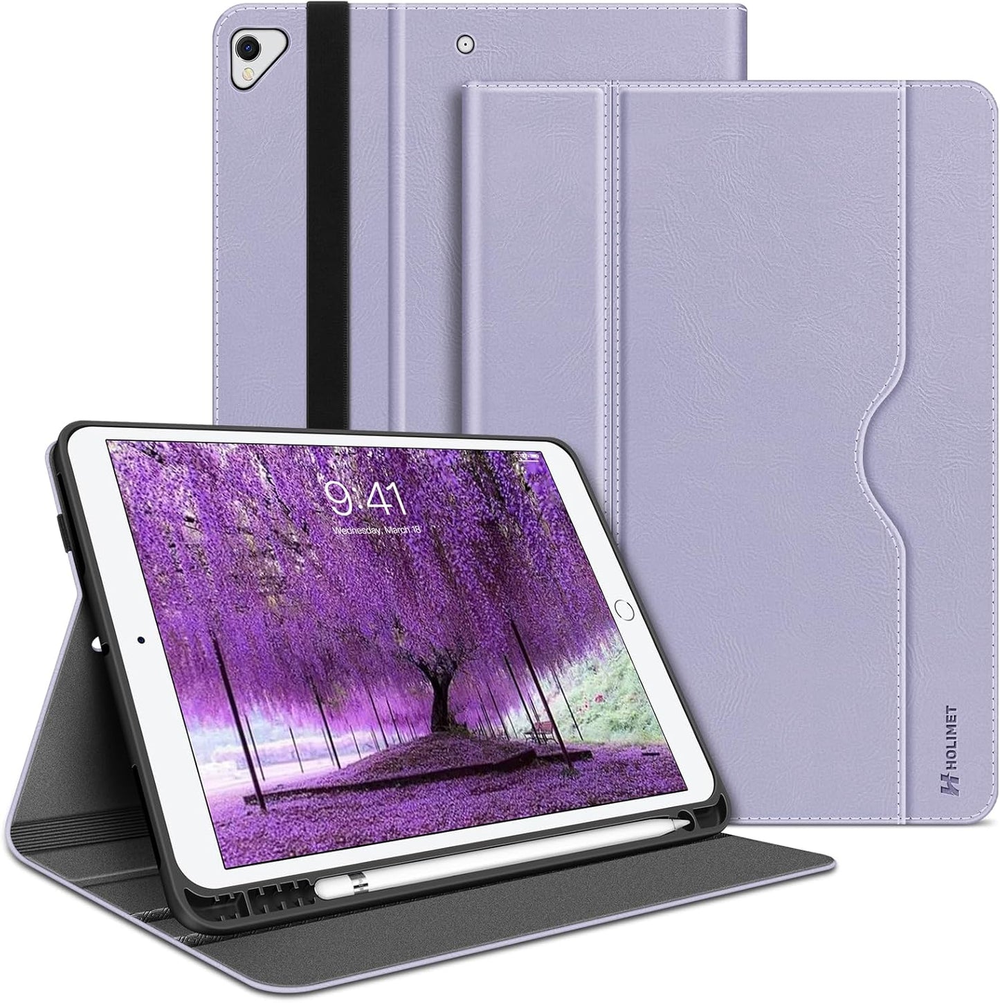 H HOLIMET Case for iPad Air 3rd Gen with Pencil Holder and Stand