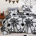 weigelia Halloween Comforter Set Full Size - Soft Velvet Spider Design