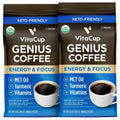 VitaCup Organic Genius Ground Keto Coffee - Energy & Focus Blend
