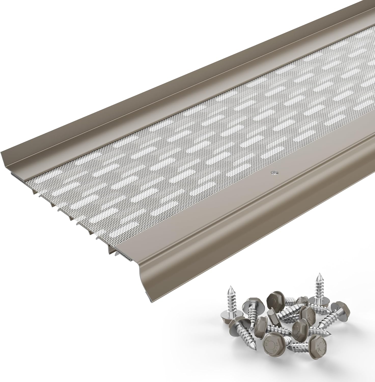 Micromesh Gutter Guards for Leaf Protection, 50 Feet Long