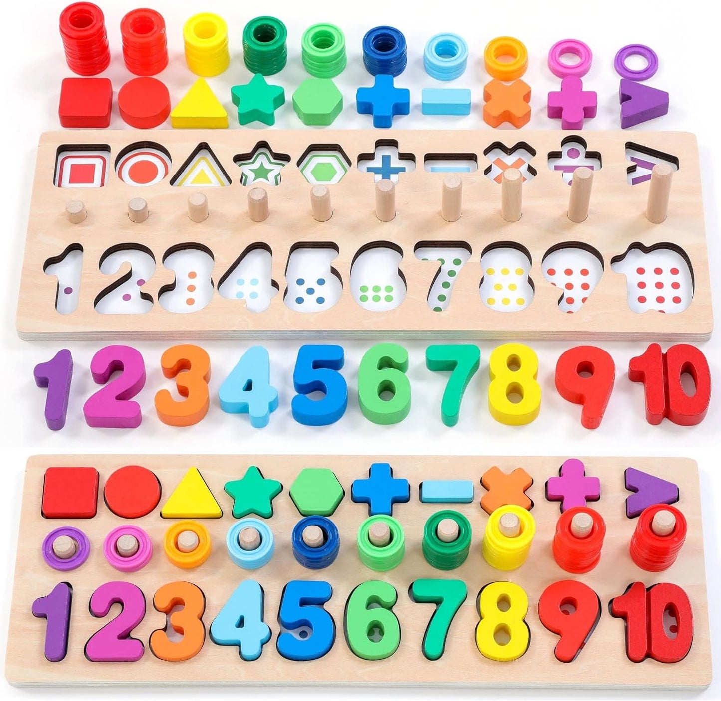 Montessori Number Puzzle Toys for Active Learning