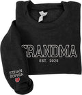 Personalized Mama Sweatshirt - Custom Embroidered with Kids' Names