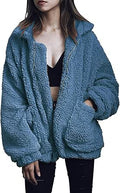 PRETTYGARDEN Women's Faux Shearling Shaggy Oversized Shacket - Cozy