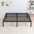 Full Size Metal Platform Bed Frame 12in Height - Quiet Heavy Duty