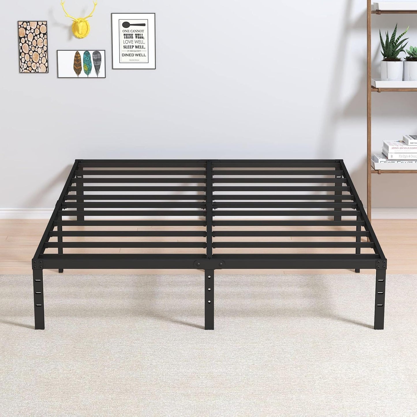12 Inch Full Size Bed Frame with Heavy Duty Metal Support