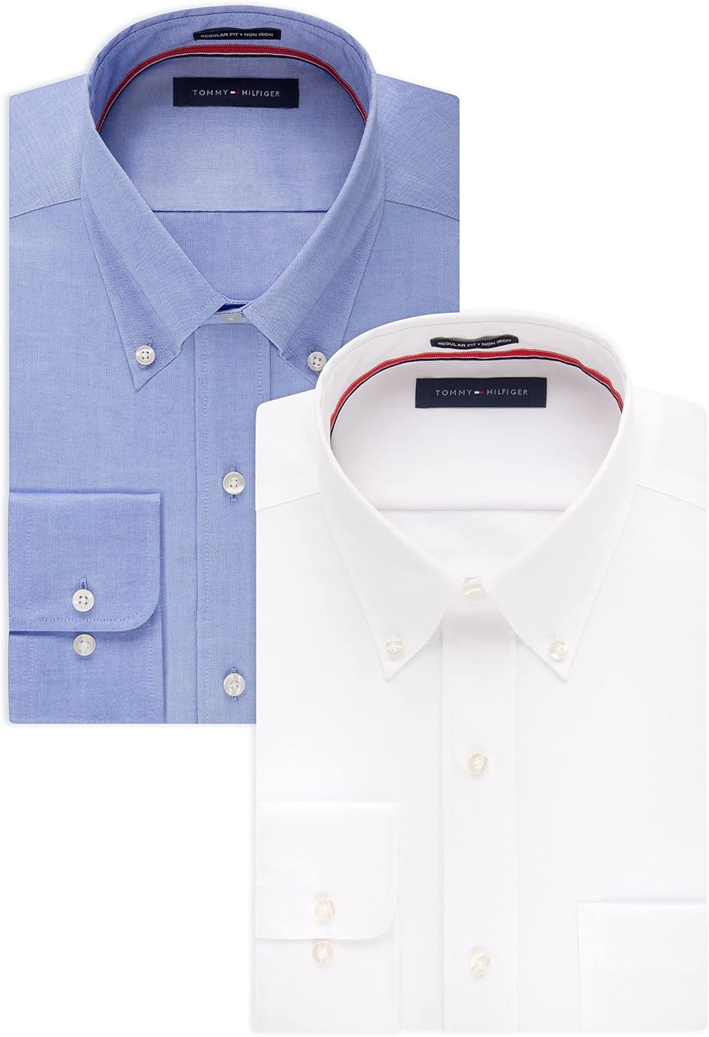 Tommy Hilfiger Non-Iron Button-Down Collar Shirt for Comfort
