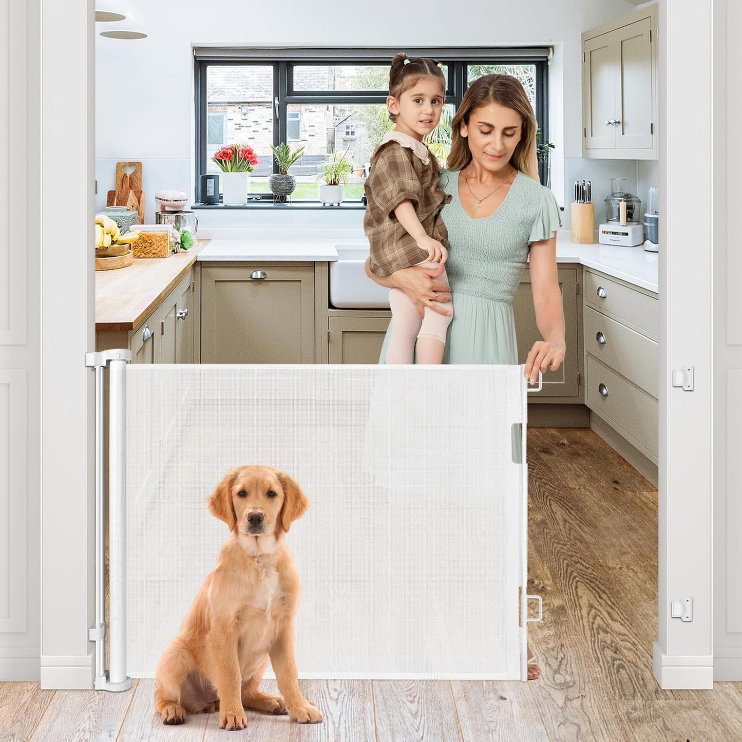 Retractable Baby Gates for Doorways - Safe and Versatile Design