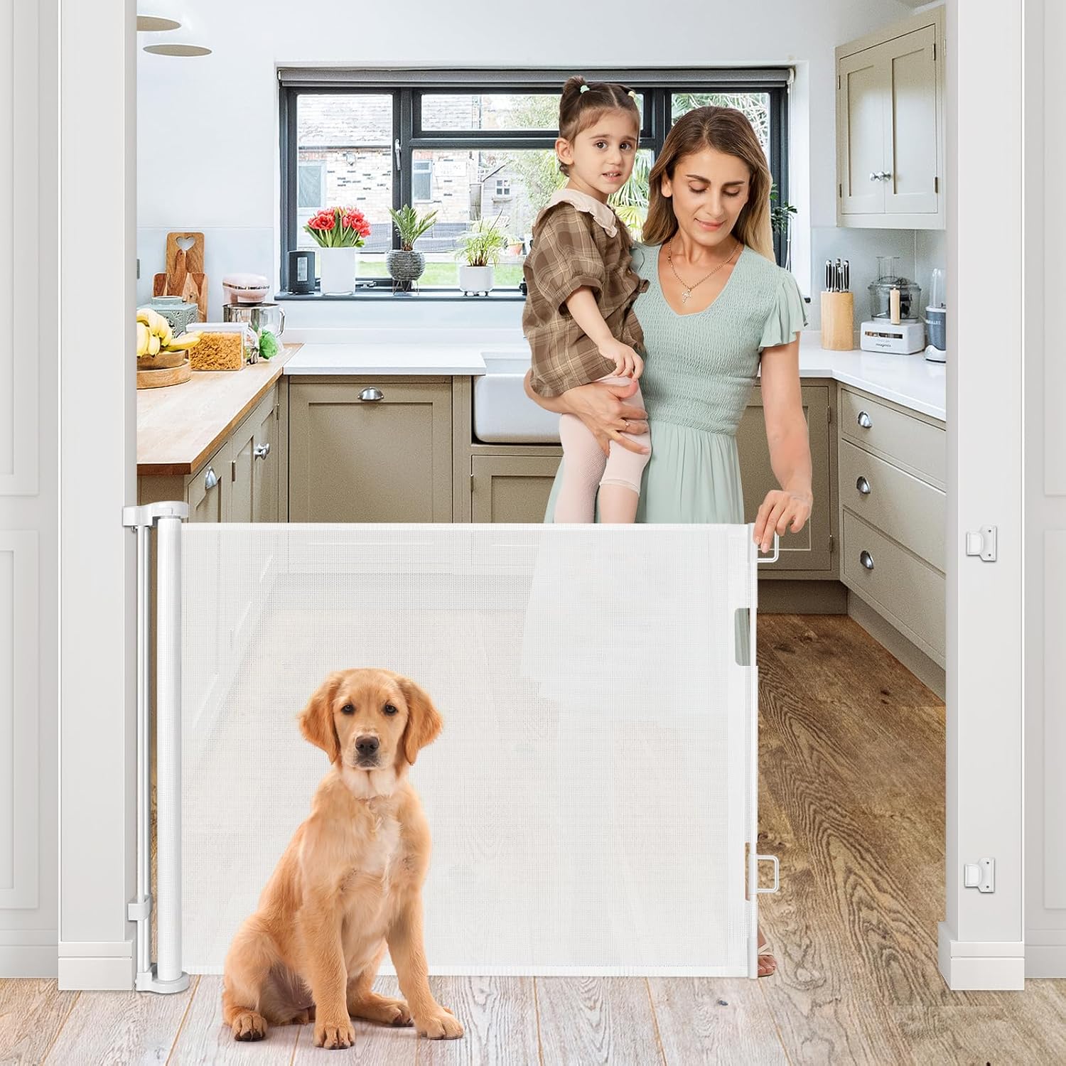 Retractable Baby Gates for Doorways - Safe and Versatile Design