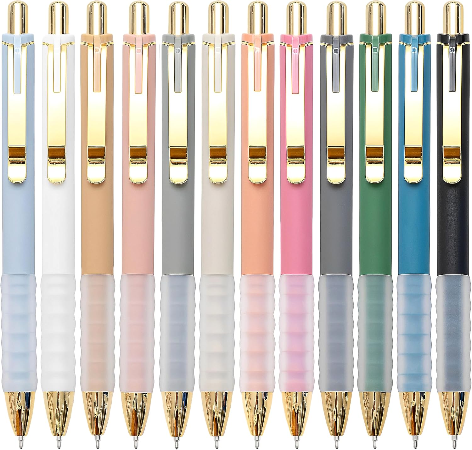 Smooth Writing: Linbsunne Black Ballpoint Pens (Gold-12)!