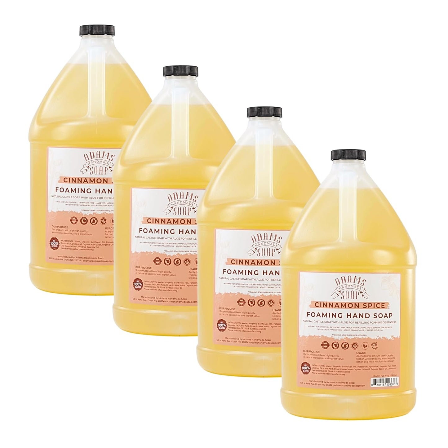 Adams Handmade Soap Liquid Foaming Soap - Cinnamon Spice 1 Gal