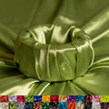 Sage Green Charmeuse Satin Fabric by the Yard - Silky 58/60 in