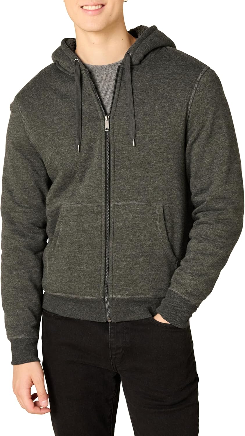 Sherpa-Lined Men's Hoodie by  Essentials