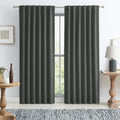 Complete 100% Blackout Curtains 84 in Drop - Energy Smart Dark Grey