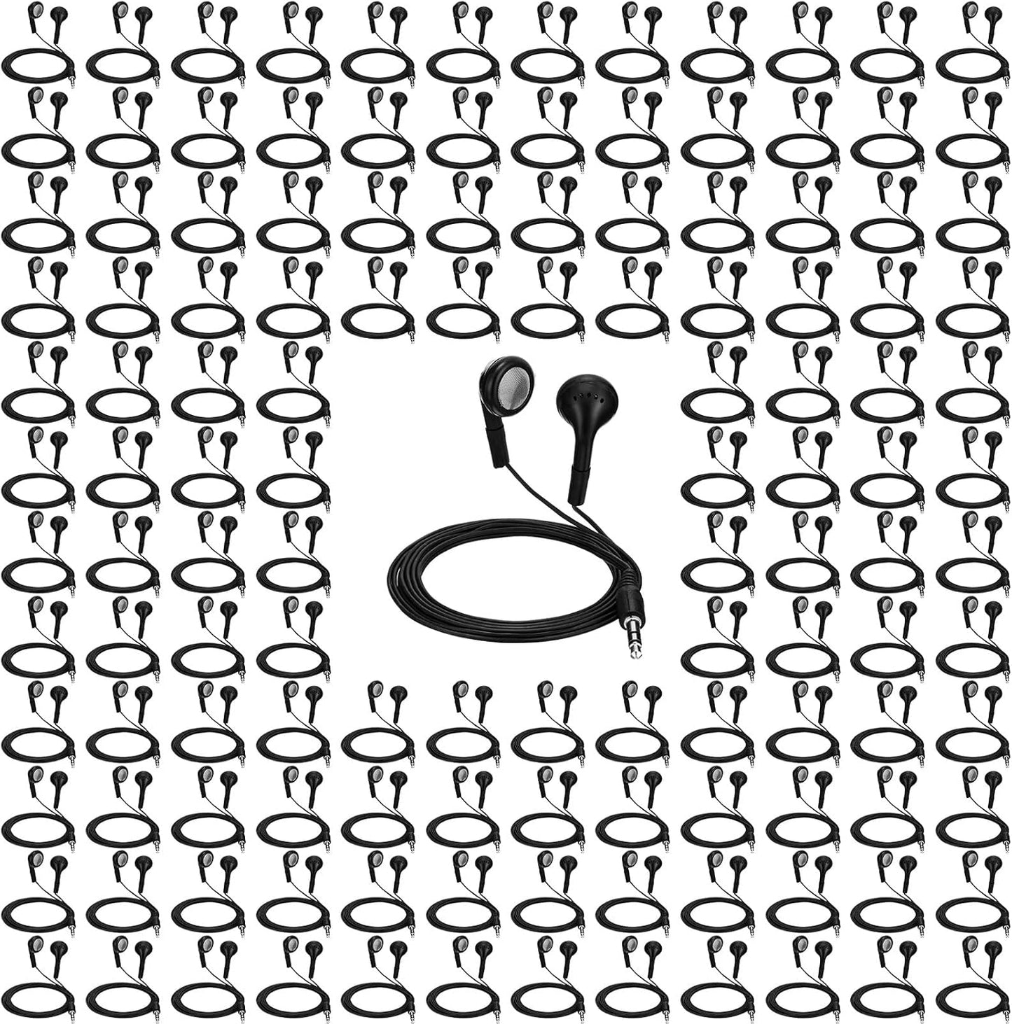 150 Pack Konohan Earbuds for Bulk Listening