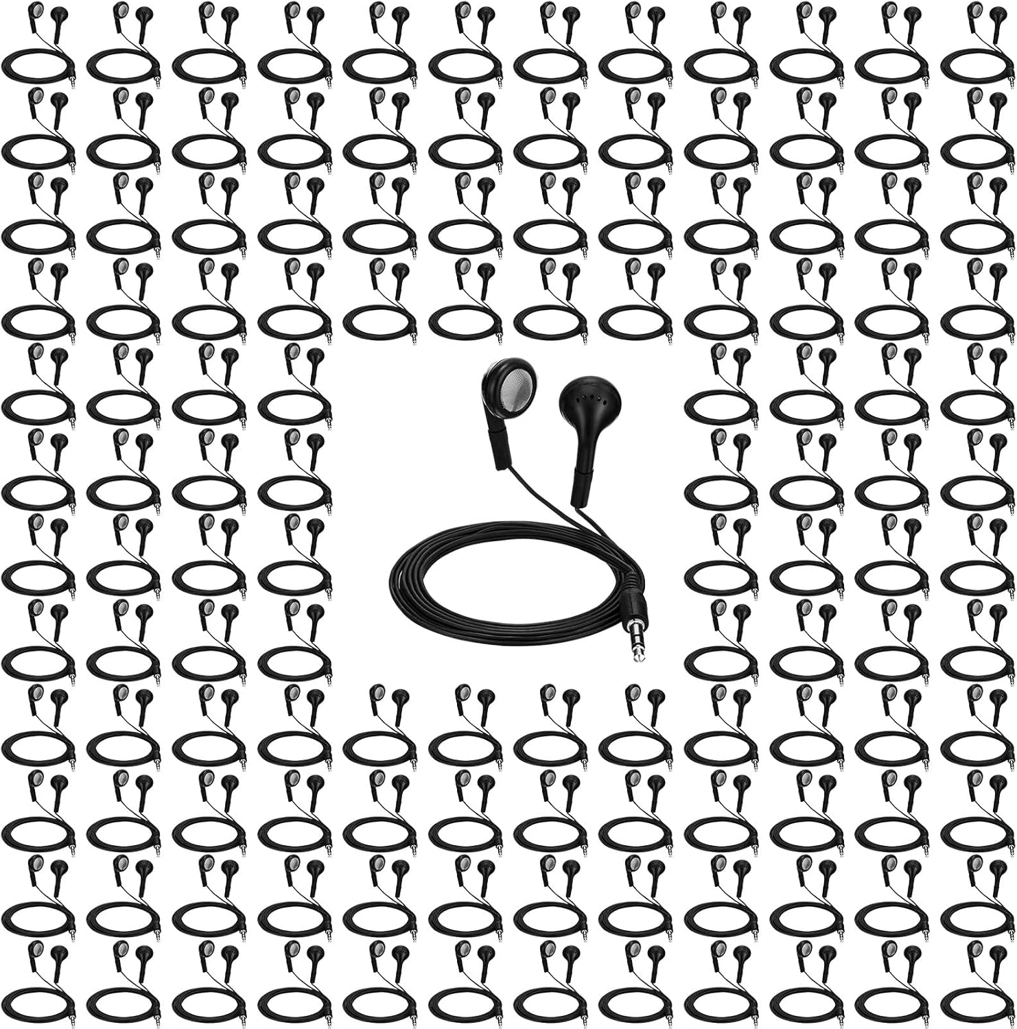 150 Pack Konohan Earbuds for Bulk Listening