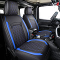 Jeep Wrangler 4-Door Seat Covers Full Set Black Faux Leather - Custom