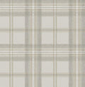 Herringbone Plaid Peel and Stick Wallpaper (Frosted Calcutta) - Matte
