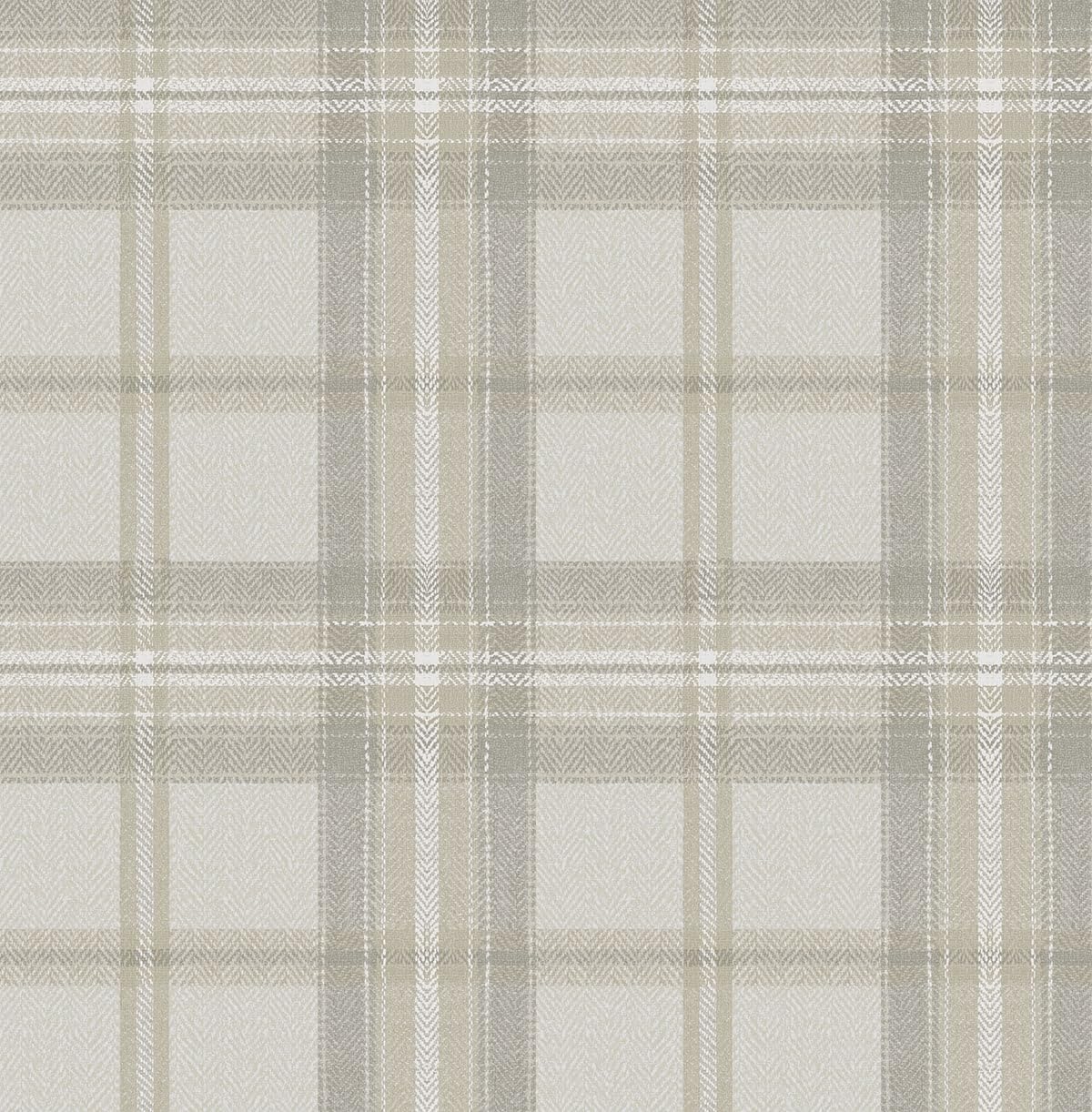 NextWall Herringbone Plaid Premium Matte Non-Woven Wallpaper