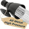 HammerHead Showers Solid Metal 2 in High Pressure Shower Head - Matte