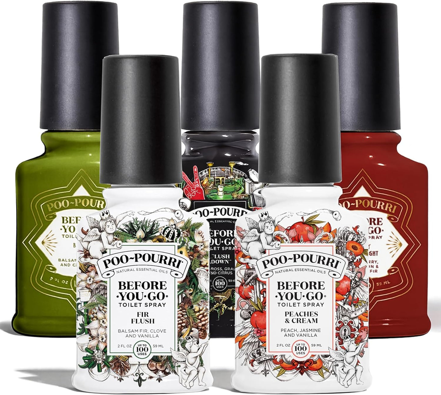 Poo-Pourri Before You Go Toilet Spray 5 Pack Set for Freshness