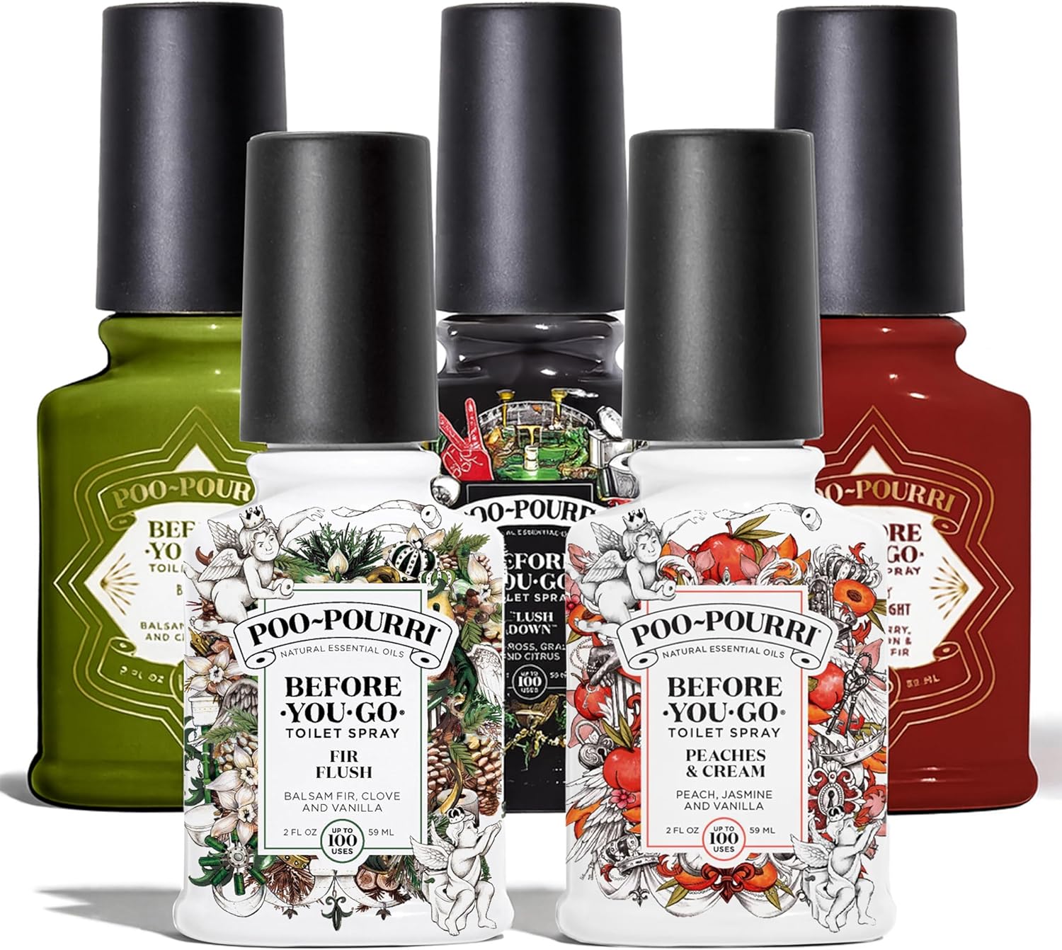 Poo-Pourri Before You Go Toilet Spray 5 Pack Set for Freshness