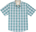 Men's Cotton Plaid Short Sleeve Button Down Shirt - Casual Fit