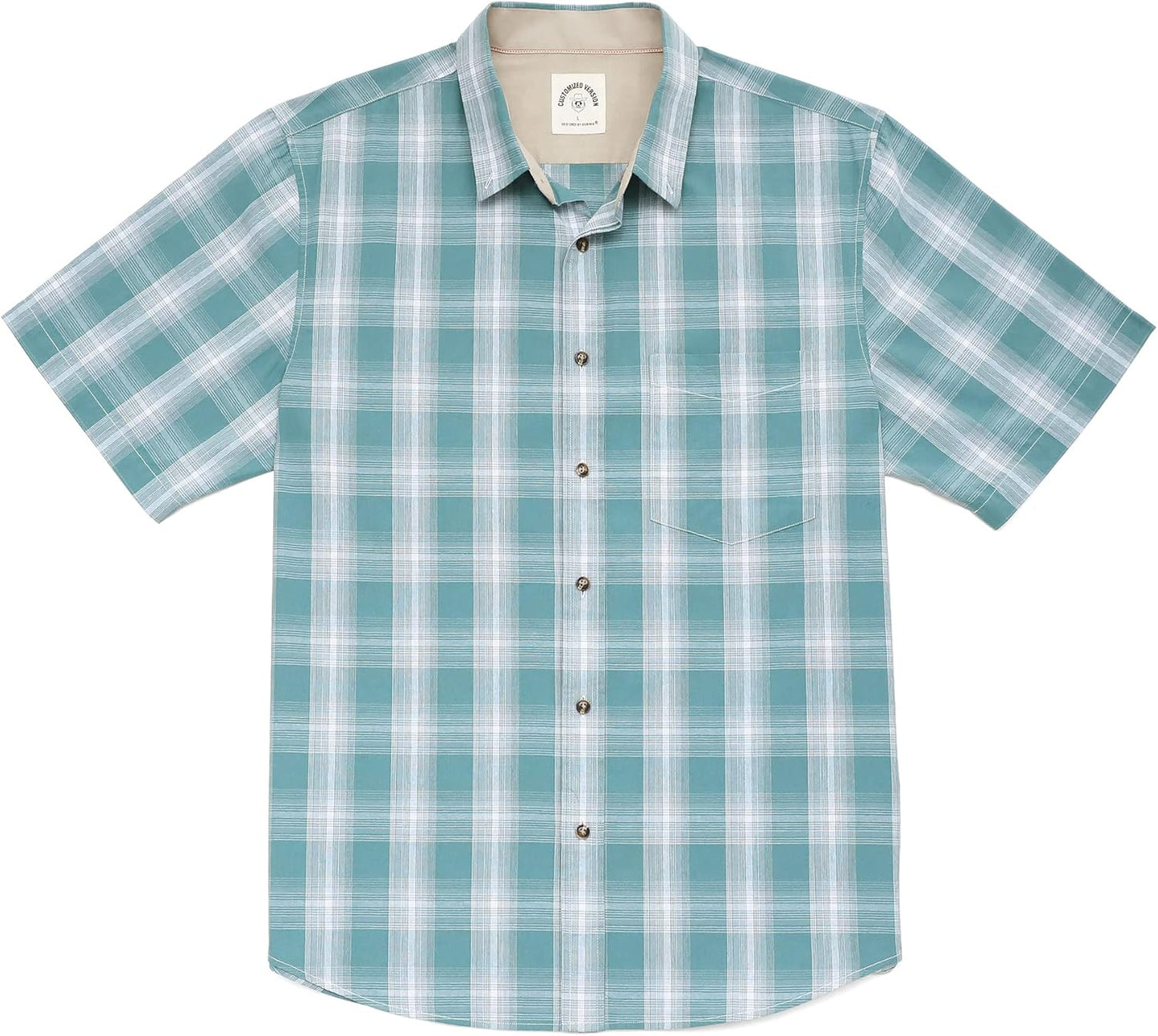 Dubinik Mens Short Sleeve Button Down Shirts for Casual Wear