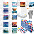 Pre Drawn Canvas Kit 12 Sets for Sip and Paint Parties - Ready