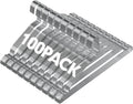 SPECILITE Metal Wire Hangers 100 Pack - Space Saving, Durable Chrome