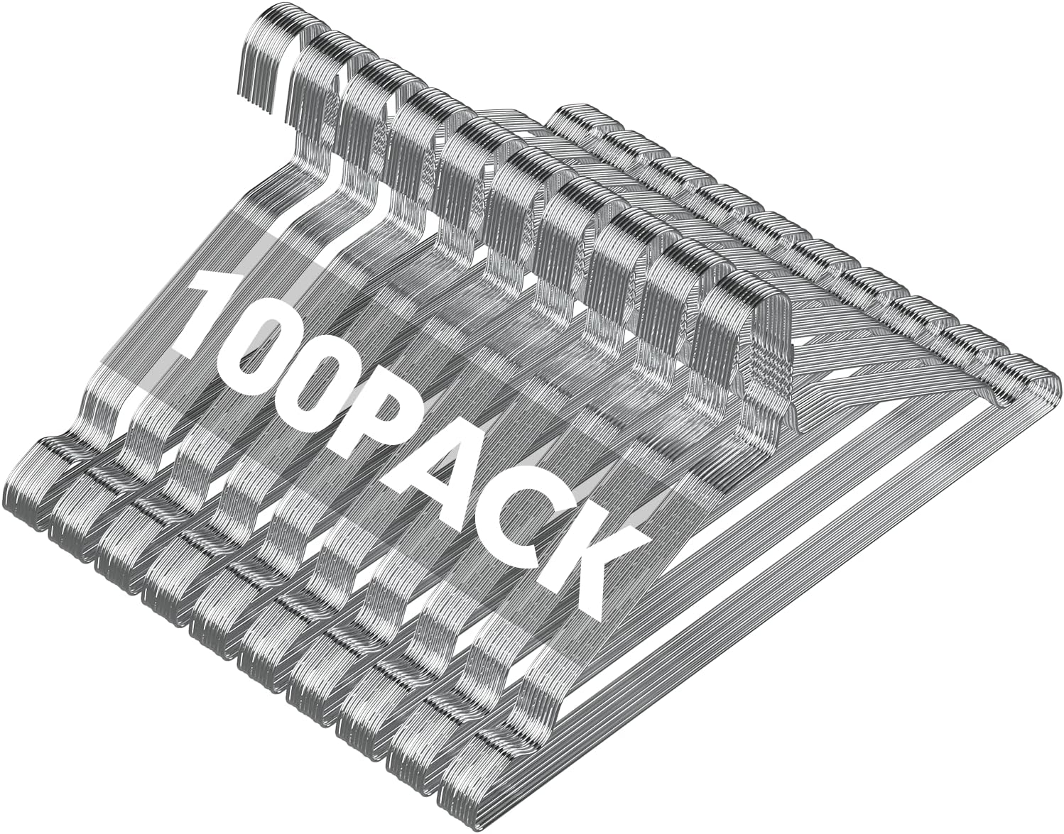 SPECILITE Metal Wire Hangers 100 Pack for Clothes and Coats