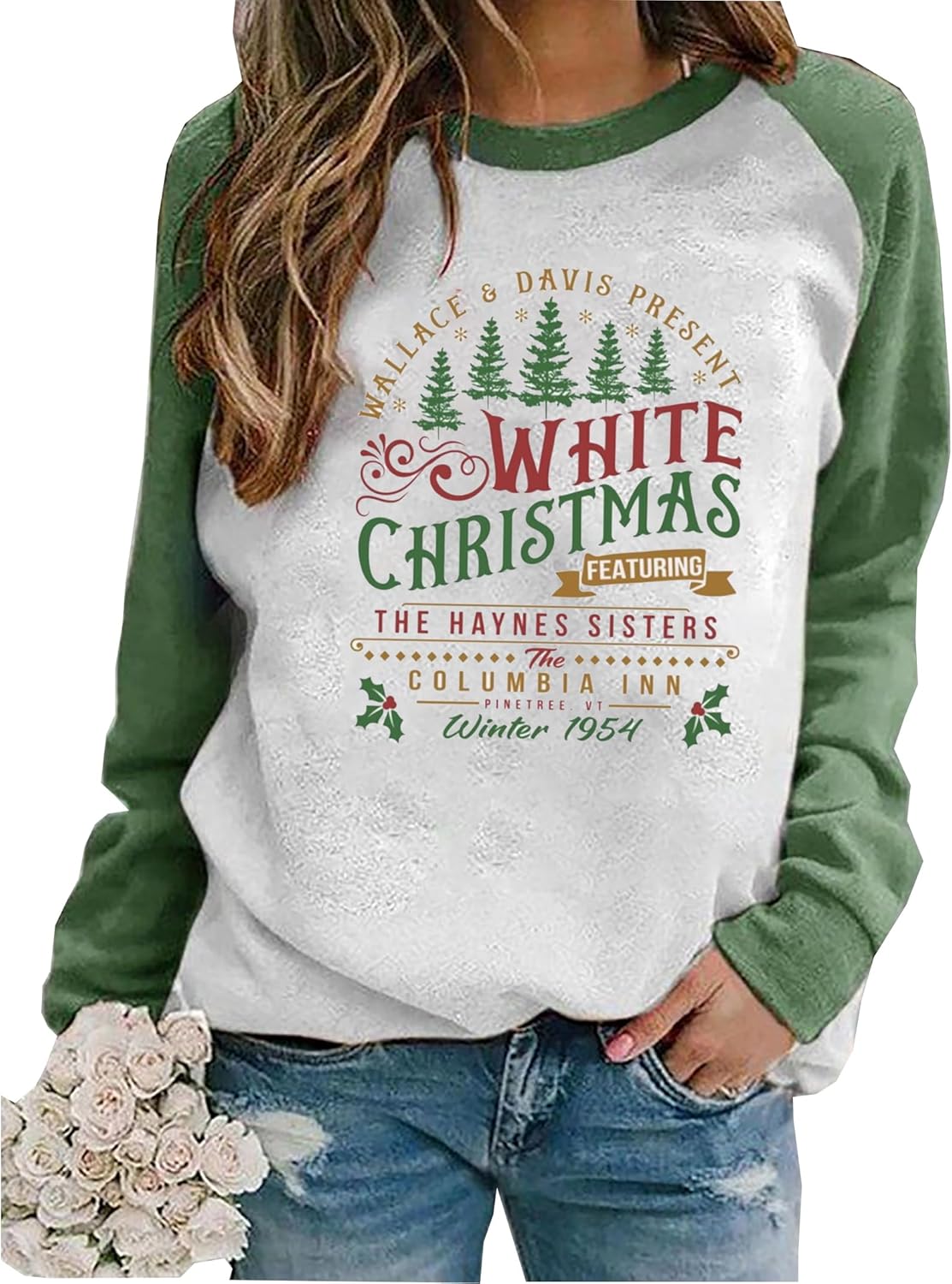 Warm & Festive Women's Christmas Sweatshirt by BOMYTAO