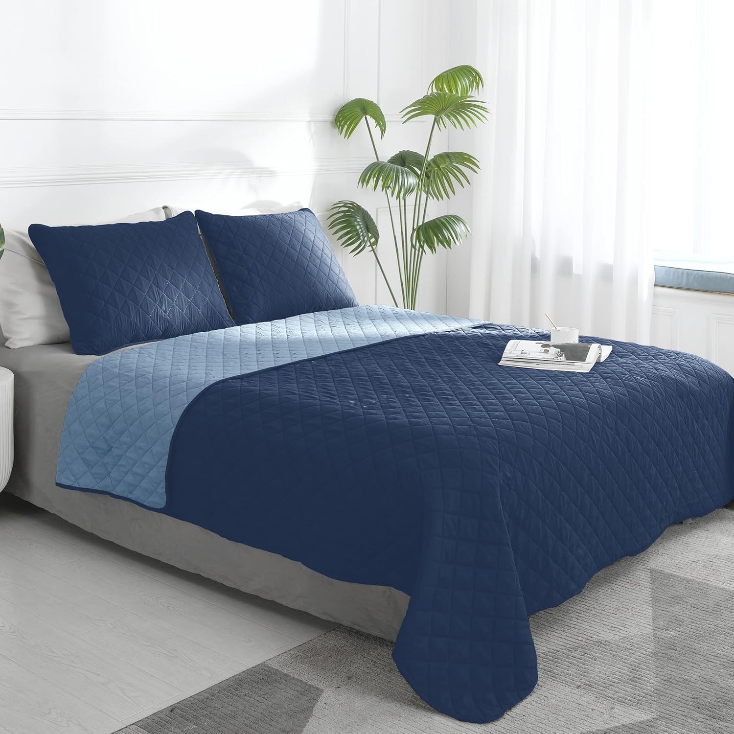 Easy-Going King Size Reversible Quilt Set for Comfort and Style
