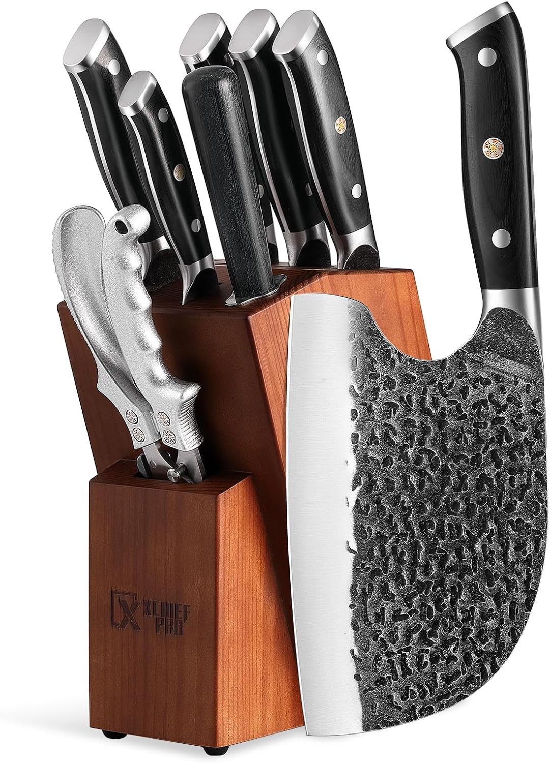 9 Pieces Knife Set with Block for Professional Cooking Needs