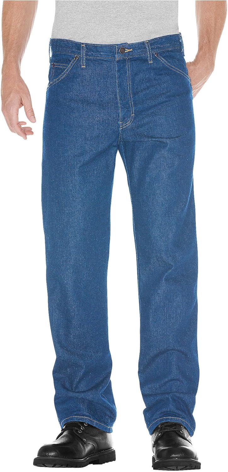 Dickies Men's Washed Regular Fit 5-Pocket Jean for Comfort
