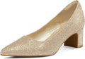 mysoft Women's Pointed Toe Pumps 2 in Chunky Block Heels (Style H2LF)