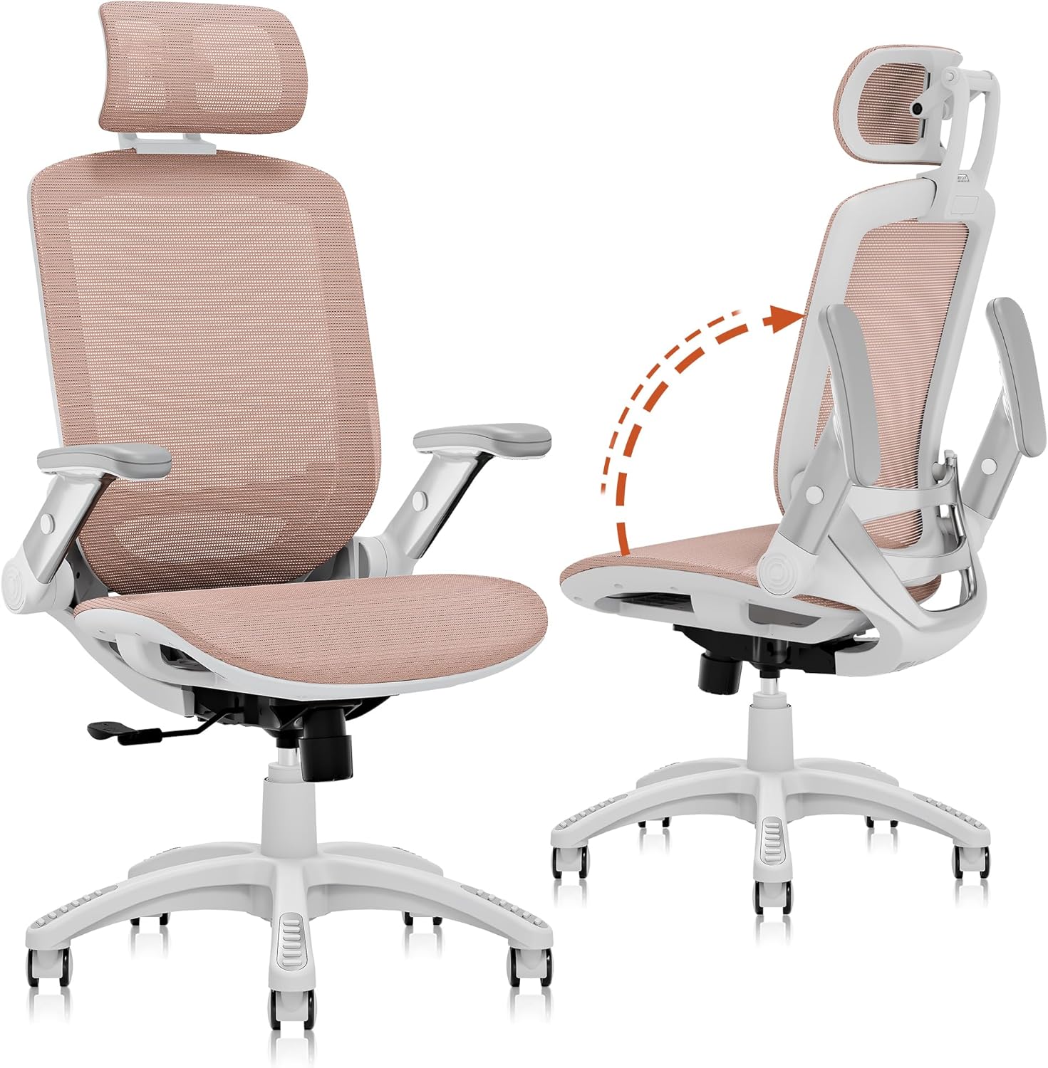 GABRYLLY Ergonomic Office Chair with Adjustable Headrest and Arms