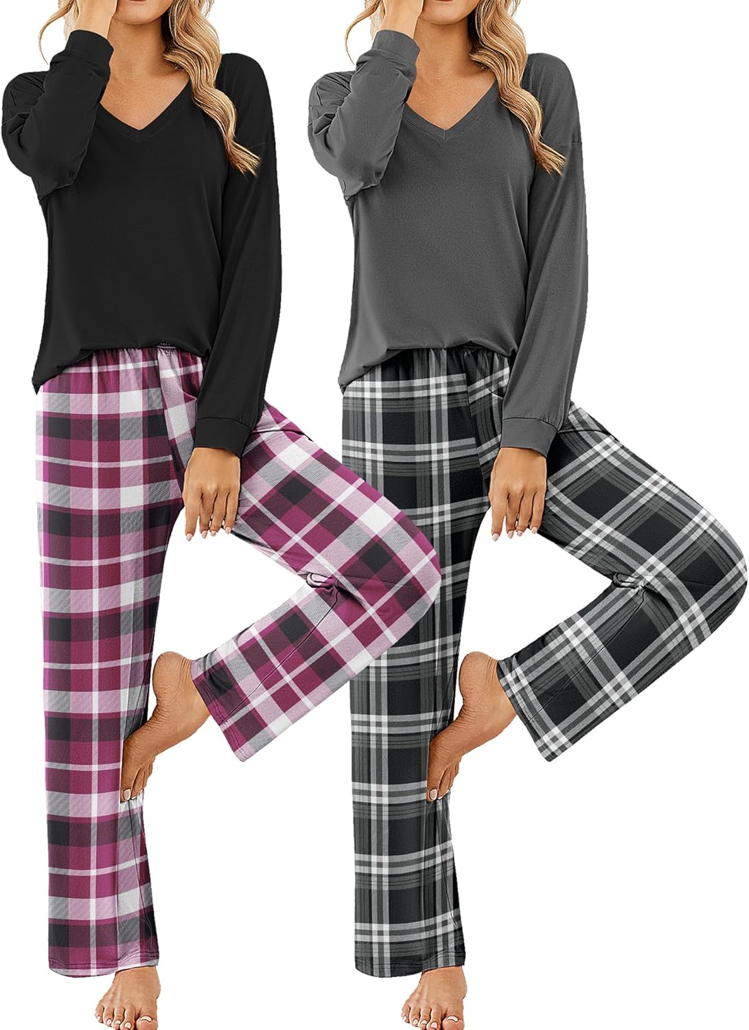 Ekouaer Womens 2 Pack Pajama Sets for Ultimate Comfort and Style