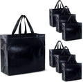 Reusable Black Gift Bags 30-Pack Large Size - Bulk Value