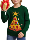 LUBOT Kids Christmas Sweater Long Sleeve Pullover - Soft Holiday Knit