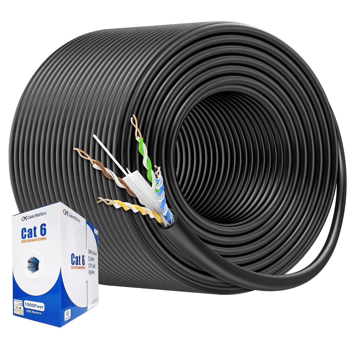 High-Performance 10Gbps Cat 6 Bulk Ethernet Cable for Fast Networking
