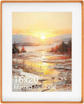 16x20 Picture Frame in Natural Teak Wood - Solid Wooden Frame
