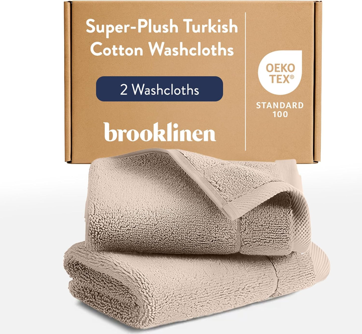 Brooklinen Super-Plush Turkish Cotton Washcloths for Home Use