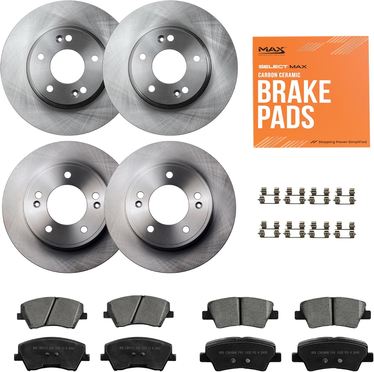 Max Advanced Brakes ValueMAX Brake Kit for Hyundai Elantra 2017-2020
