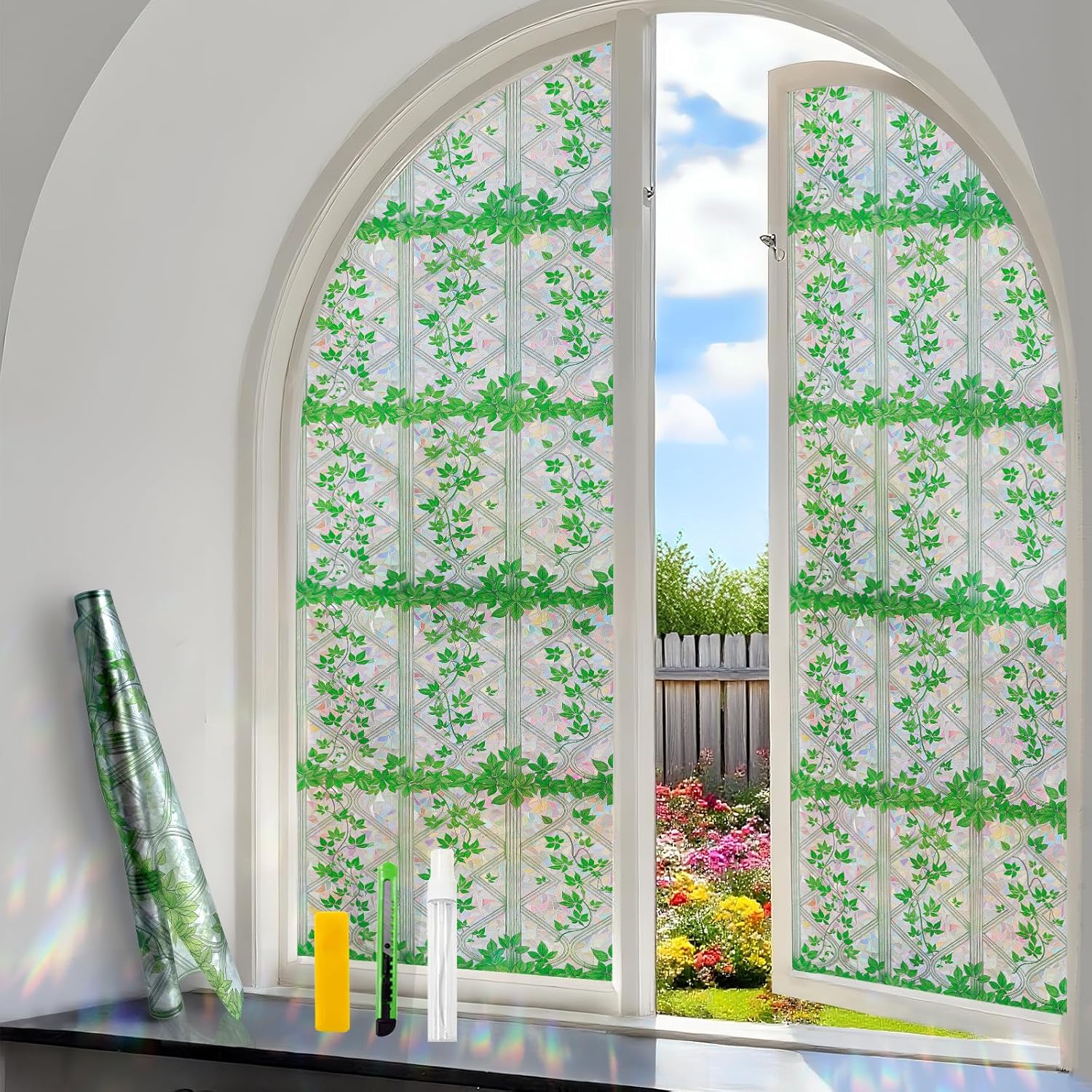 3D Rainbow Window Film for Home & Office Decorative Privacy